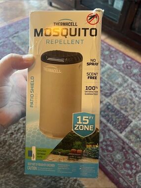 New open box Thermacell Patio Shield Mosquito Repellent System 15ft zone
